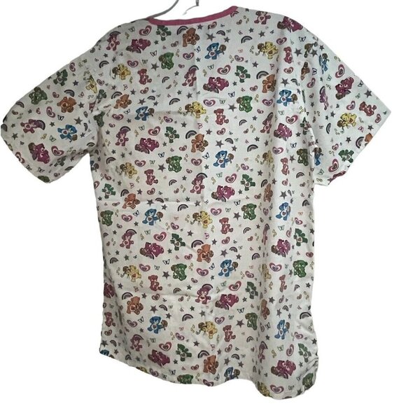 Lot of 2 Nickelodeon Spongebob Squarepants Scrub Tops Shirt Medium Pockets USA - Picture 7 of 10